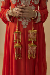 vivinia BY VIDHI MEHRA Gold Plated Womens Pair of Kaleeras (Freesize)