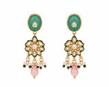 Pastel Kundan Floral Choker Set