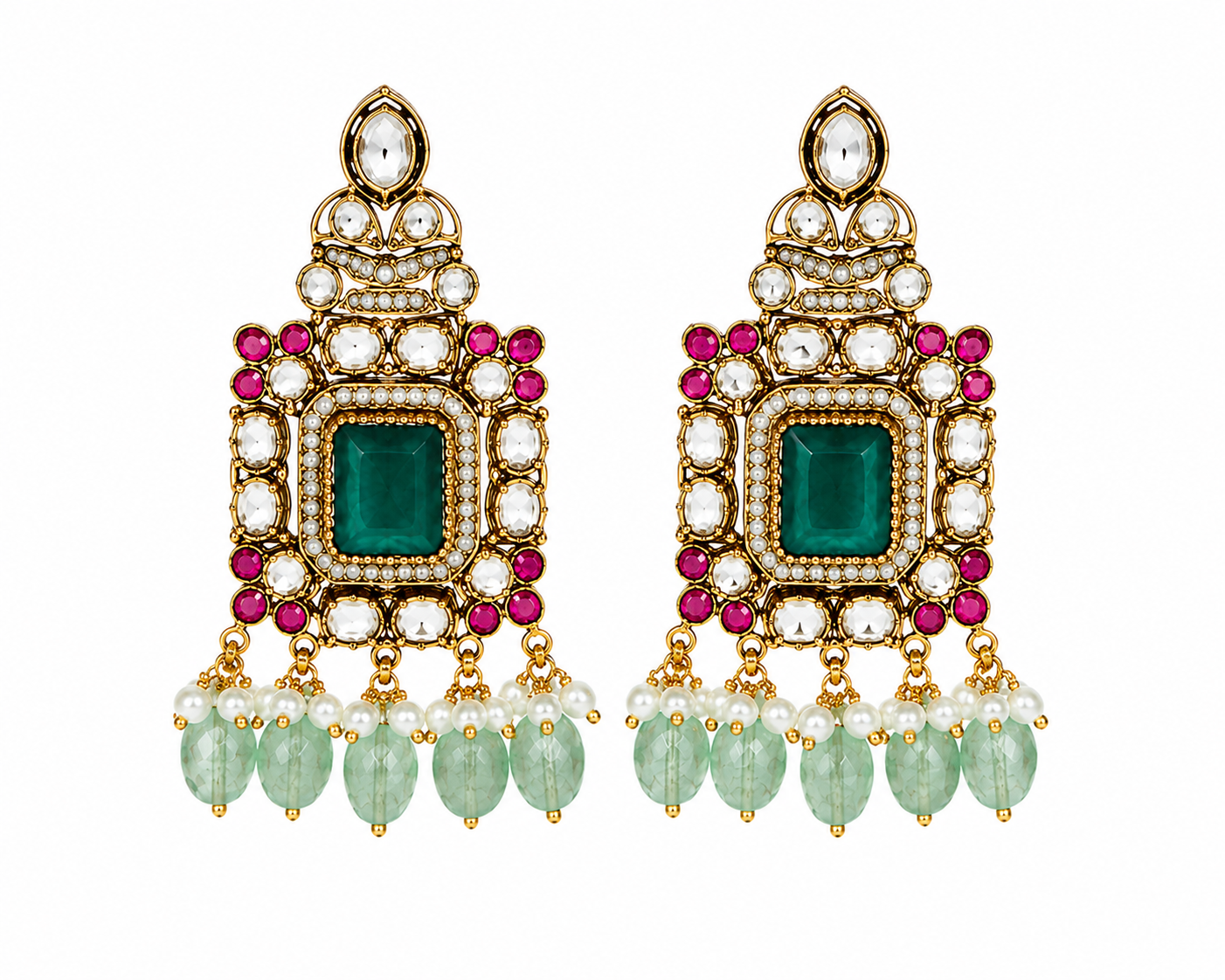 Emerald Kundan Choker Set