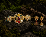 Navratna Floral Choker Set