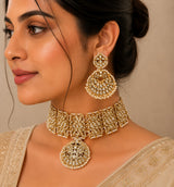 Kundan Pearl Bridal Choker Set