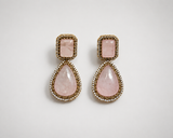 Pastel Pink Polki Choker Set