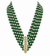 Emerald Elegance Multi-Layer Beaded Necklace