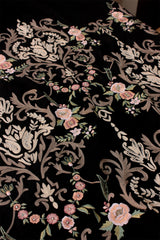 Victorian Love | Embroidered Wool Silk Stole
