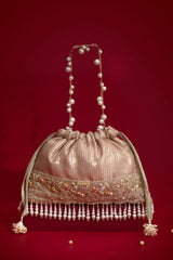Vivaah Embellished Potli - Pink