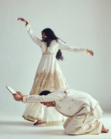 Placed Paisley Sharara Anarkali