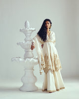 Placed Paisley Sharara Anarkali