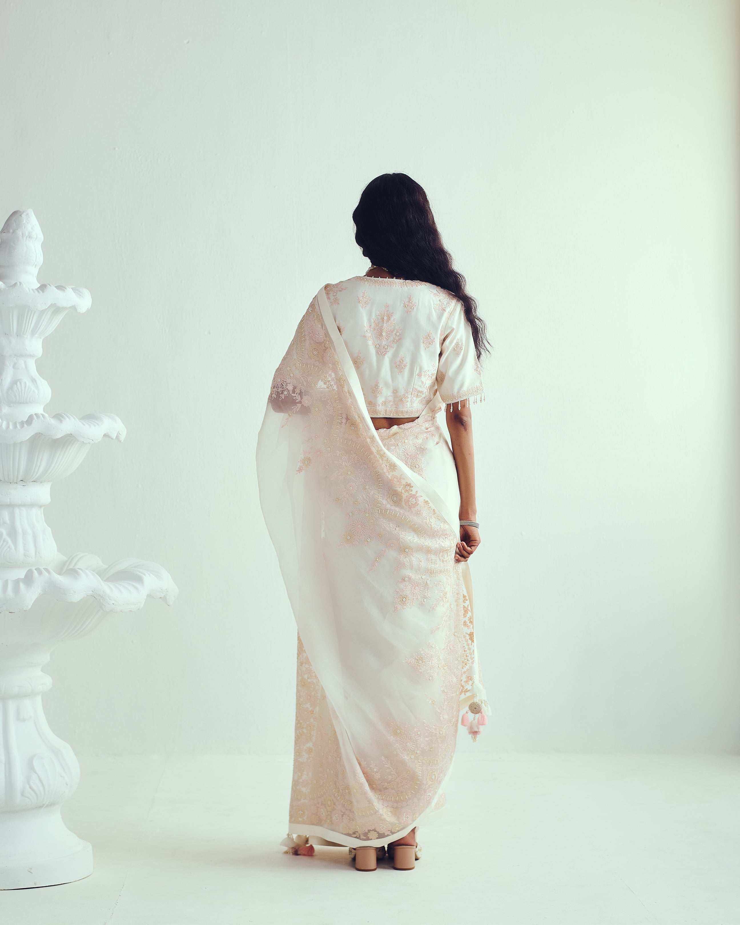 Kashidakari Saree Set