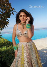 Mrunal Thakur in Ranjeeta Lehenga set