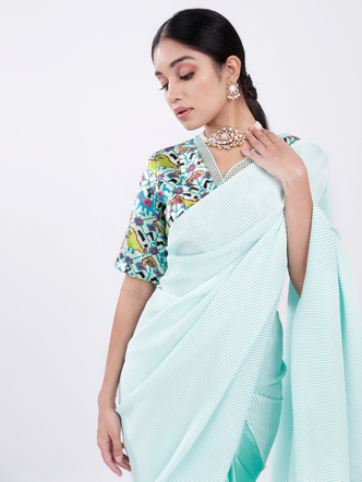 summer wedding saree