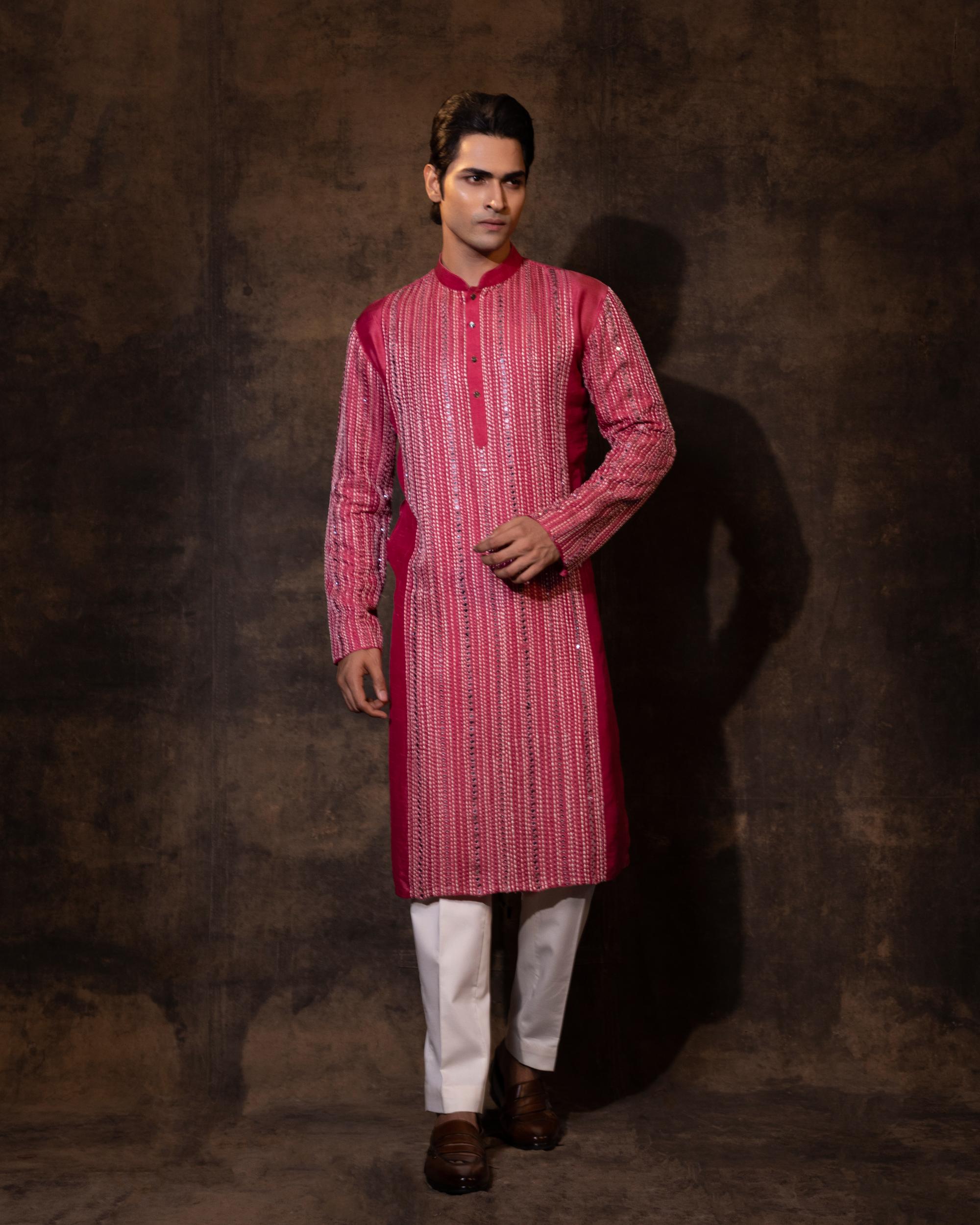 GULABI GLAMOUR KURTA SET
