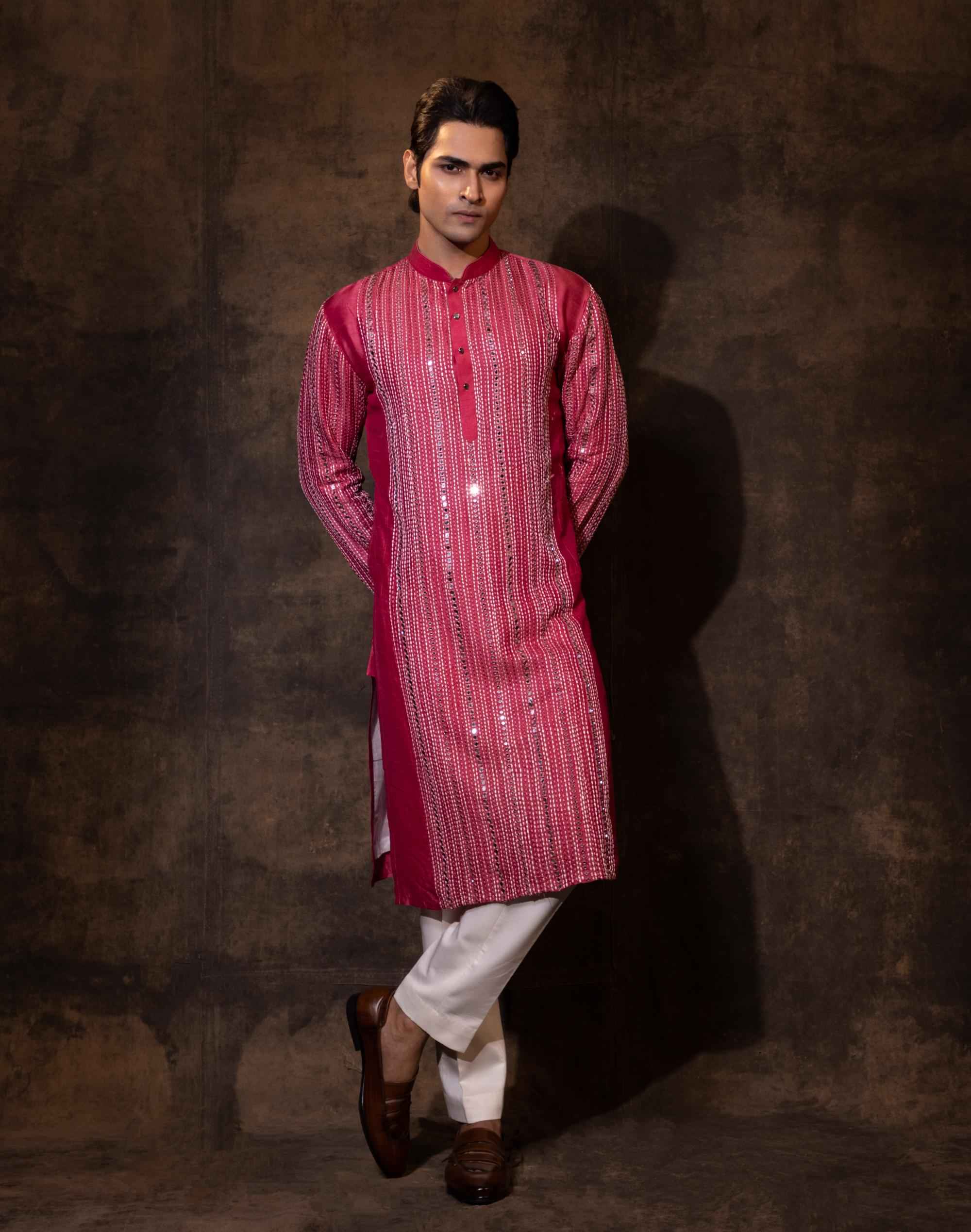 GULABI GLAMOUR KURTA SET