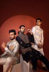BLOOMING BEAUTIFUL NEHRU  SET