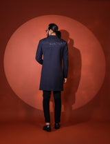 AZURE BLING NAVY BLUE ACHKAN SET