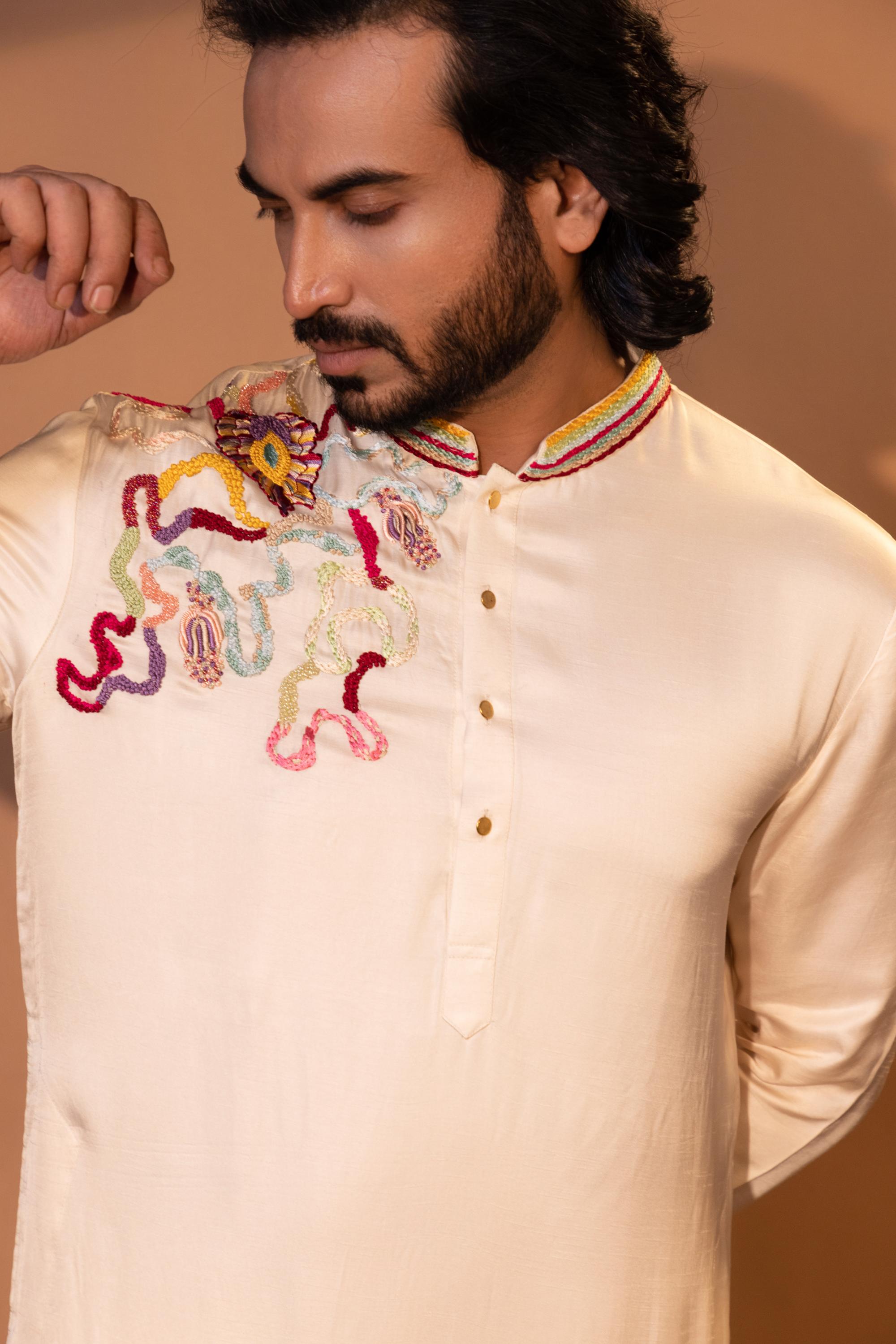 MAGICAL MESH KURTA SET