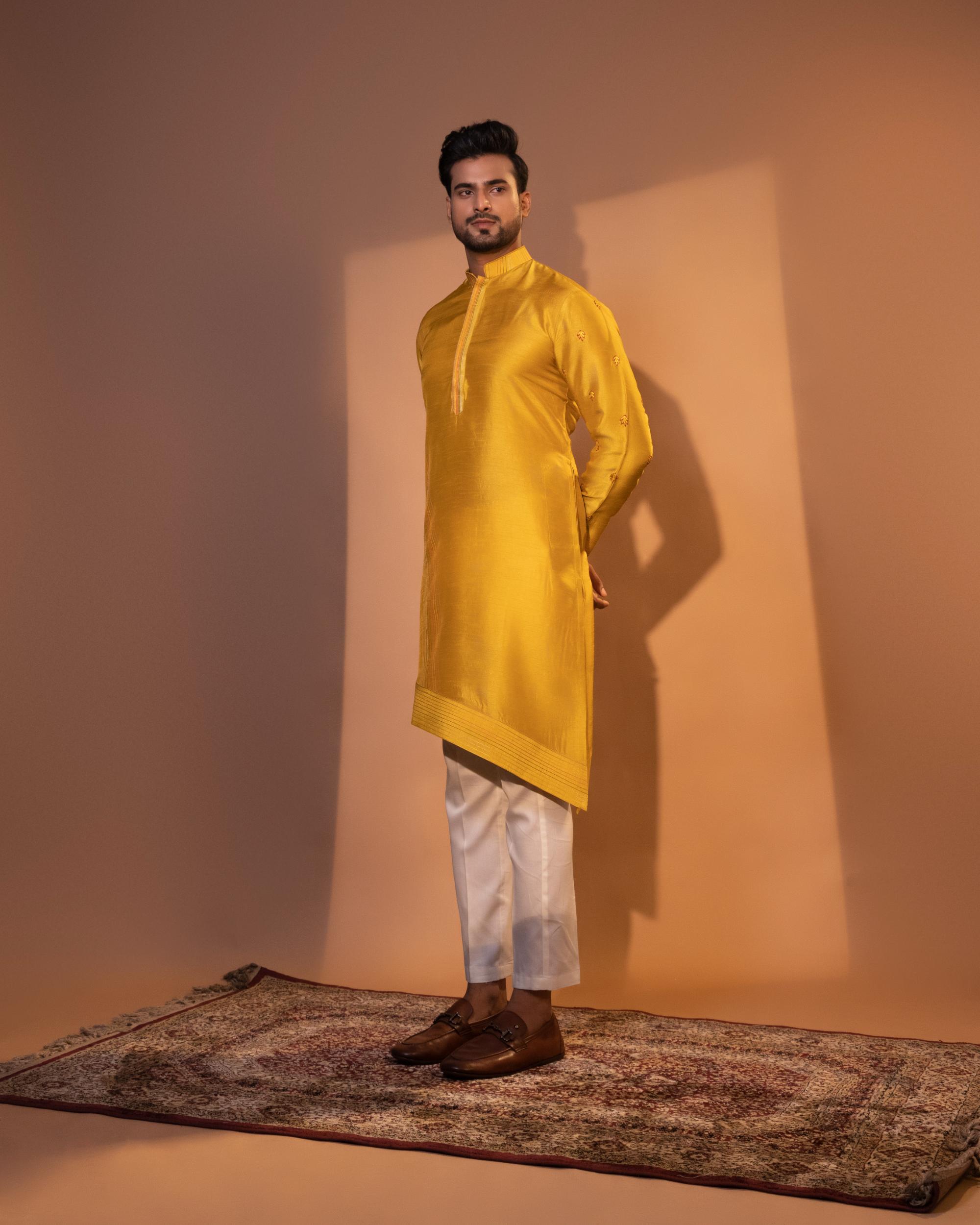 PEELI PALAK KURTA SET
