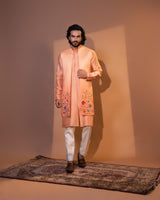 EARTHY EMBELLISHMENTS LONG OPEN JACKET SET