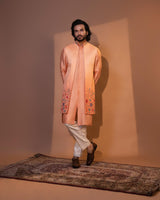 EARTHY EMBELLISHMENTS LONG OPEN JACKET SET