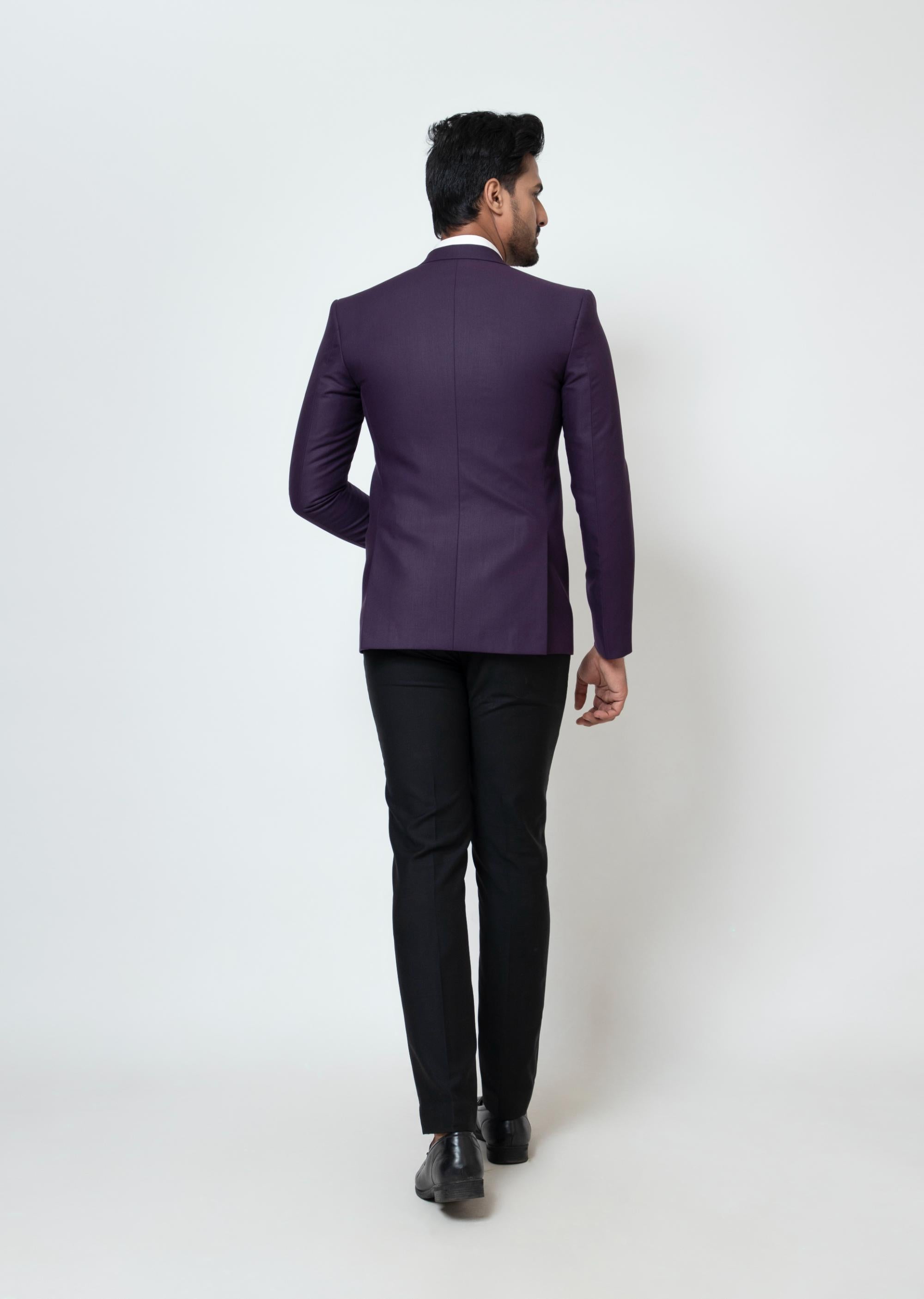 PURPLE BOX BLAZER SET