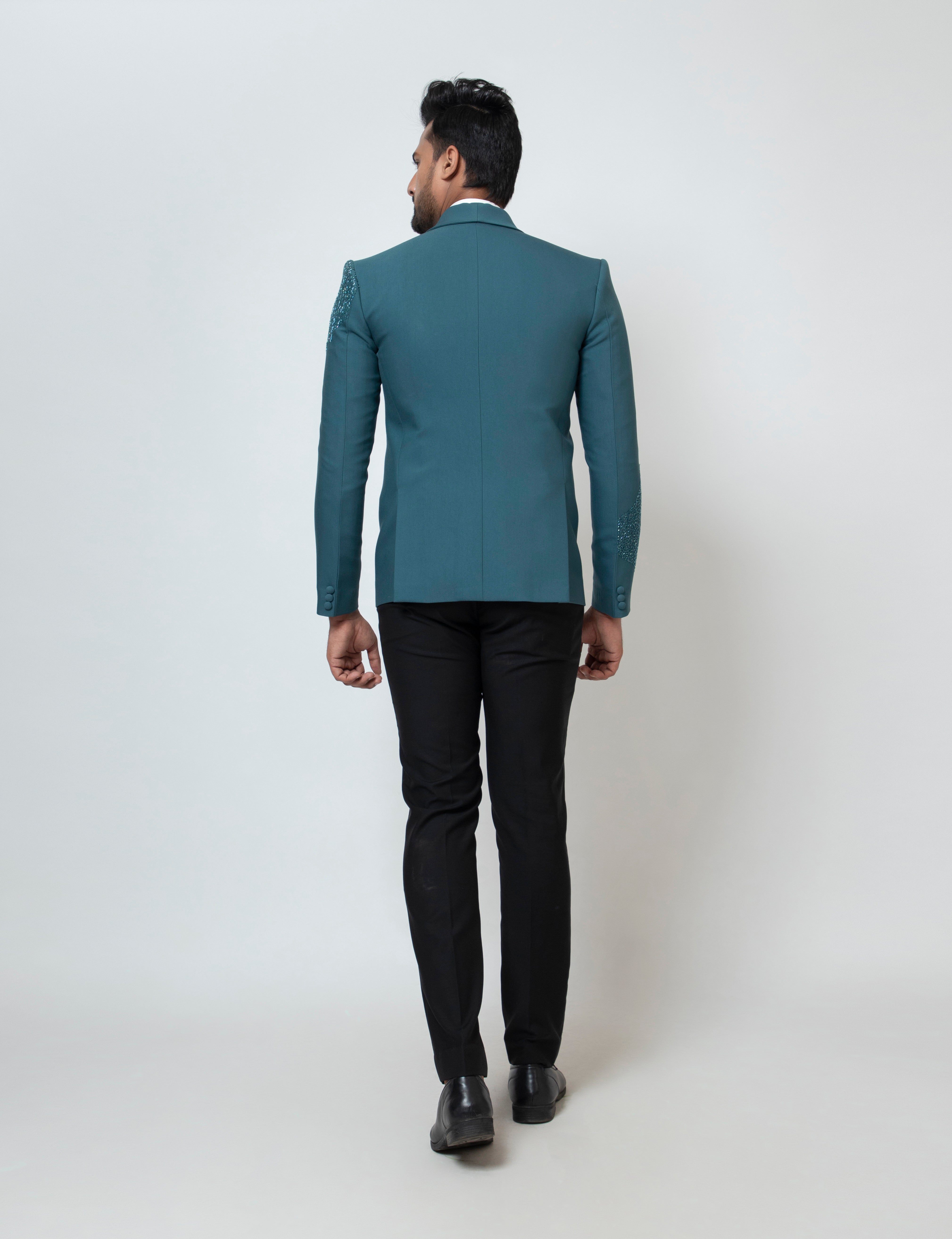 TEAL BLAZER SET