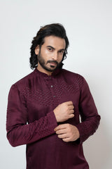 BURGUNDY BLISS KURTA SET