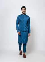 NAVY NUANCE NEHRU SET