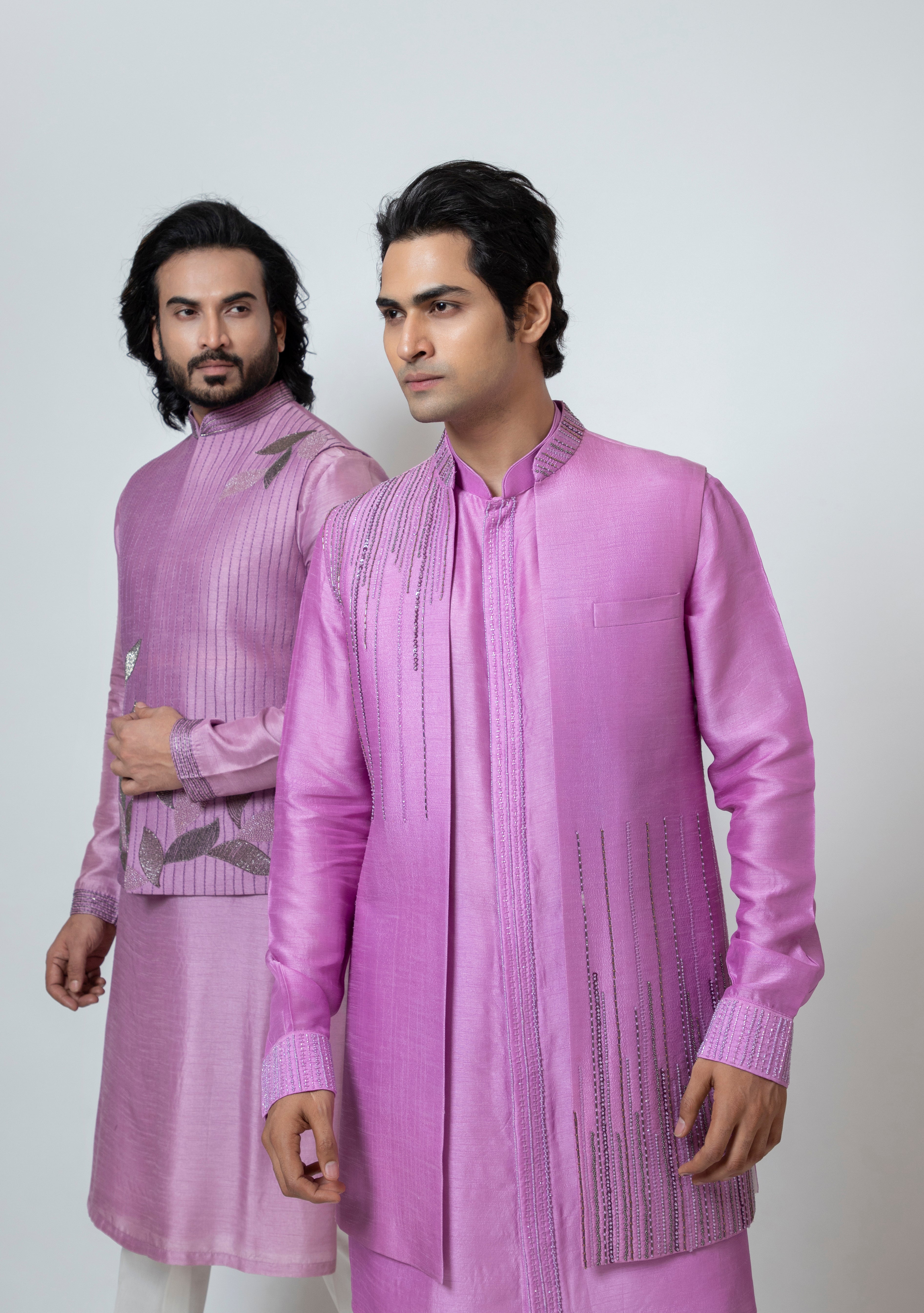 PURPLE REIGN LONG OPEN JACKET SET