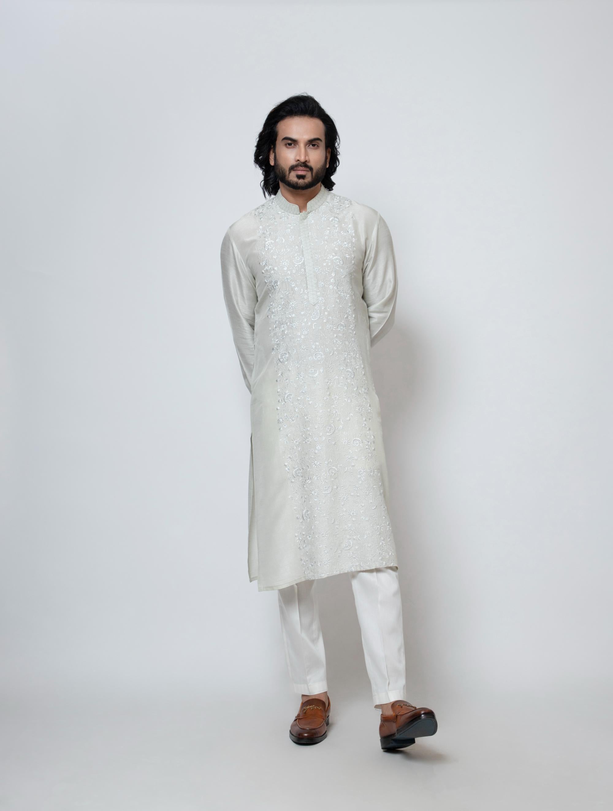 ICE GREY KURTA SET