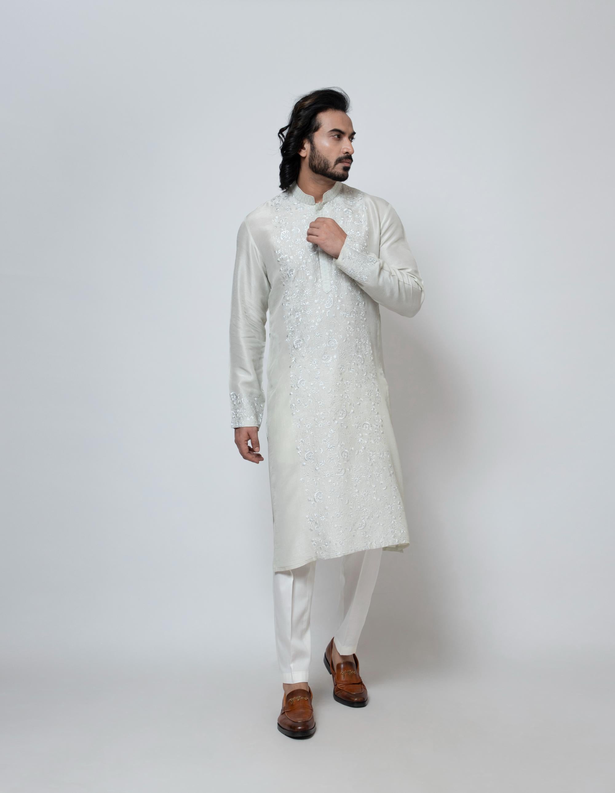 ICE GREY KURTA SET