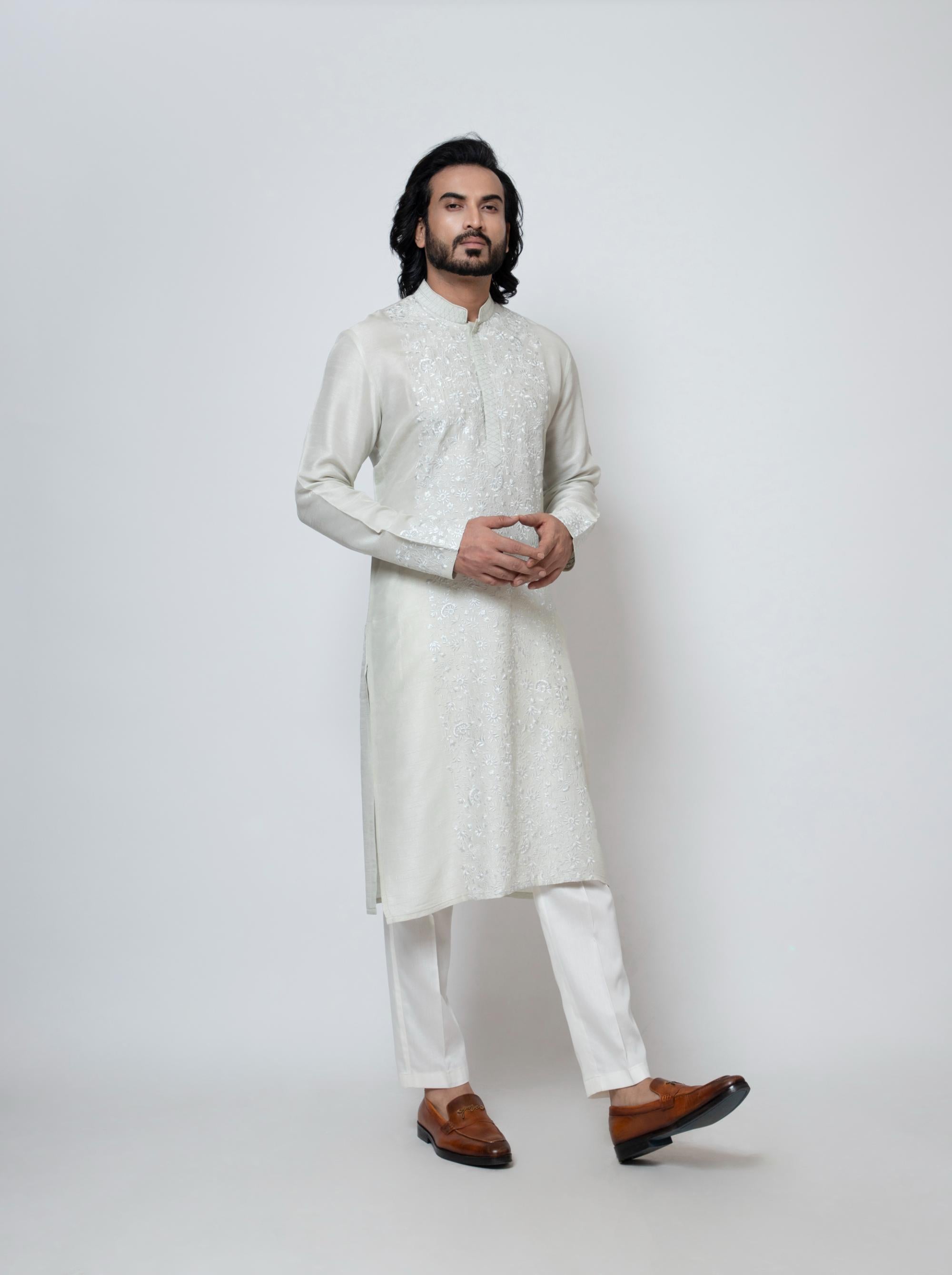 ICE GREY KURTA SET