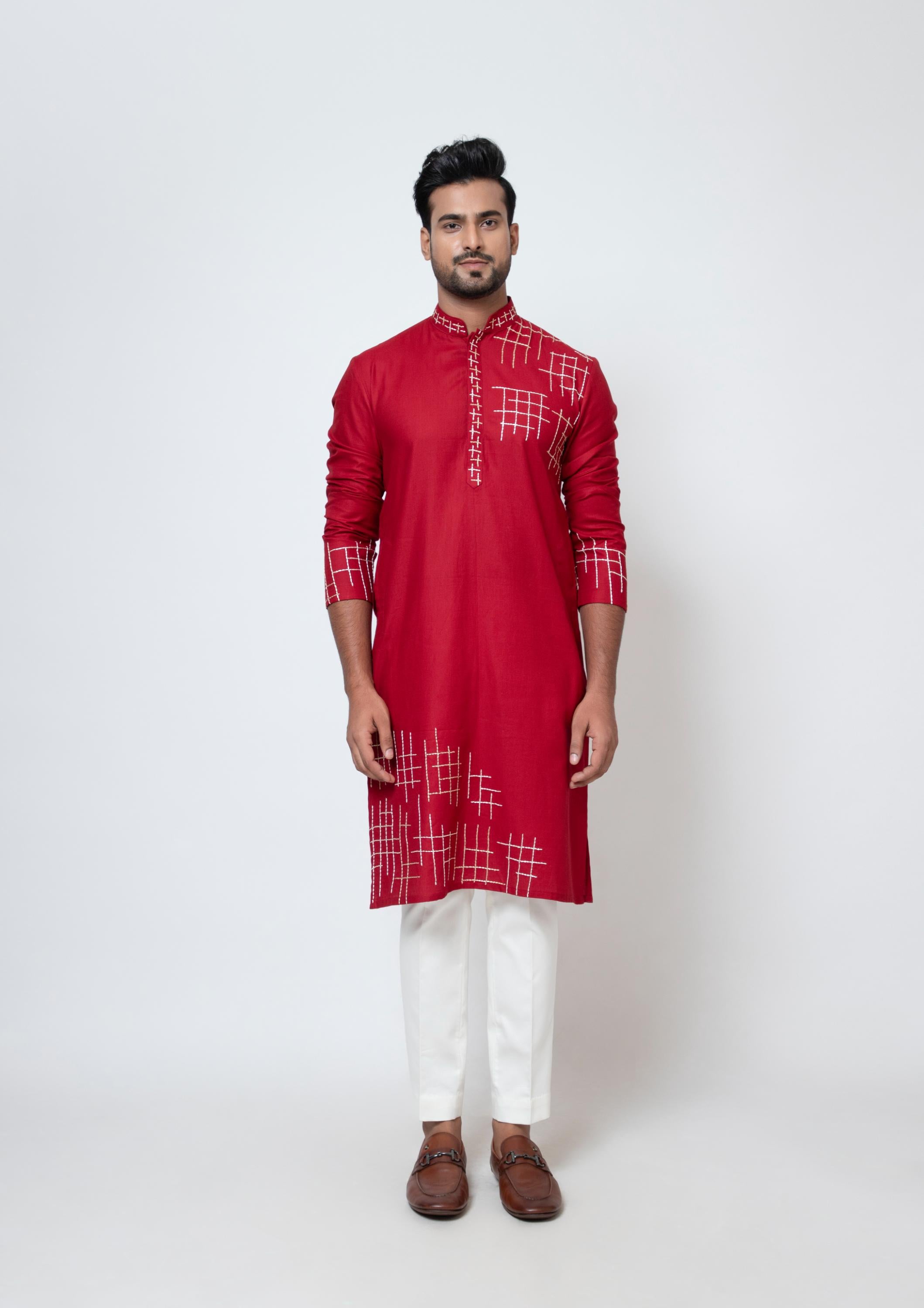 CRIMSON CHARM KURTA SET