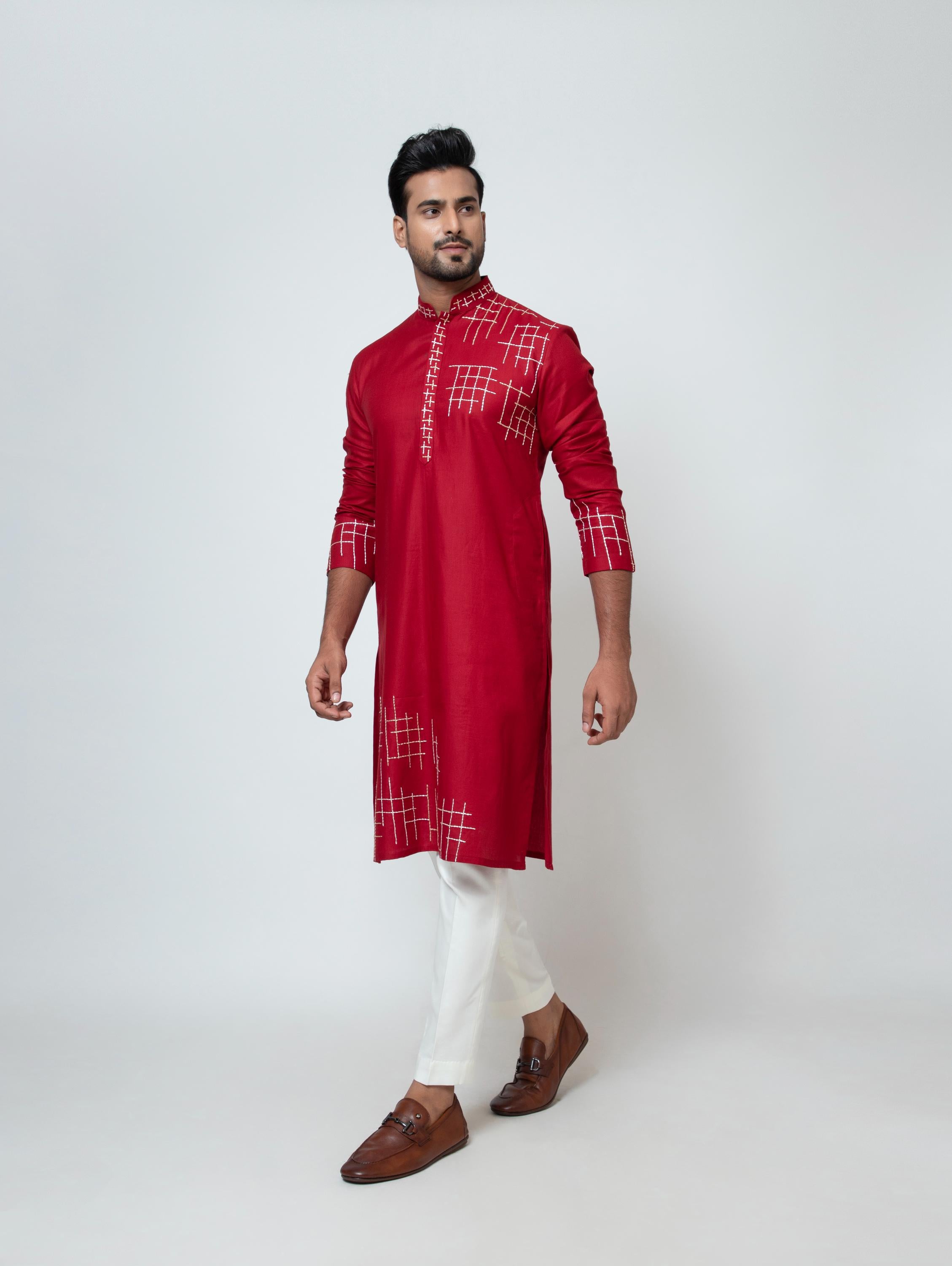 CRIMSON CHARM KURTA SET