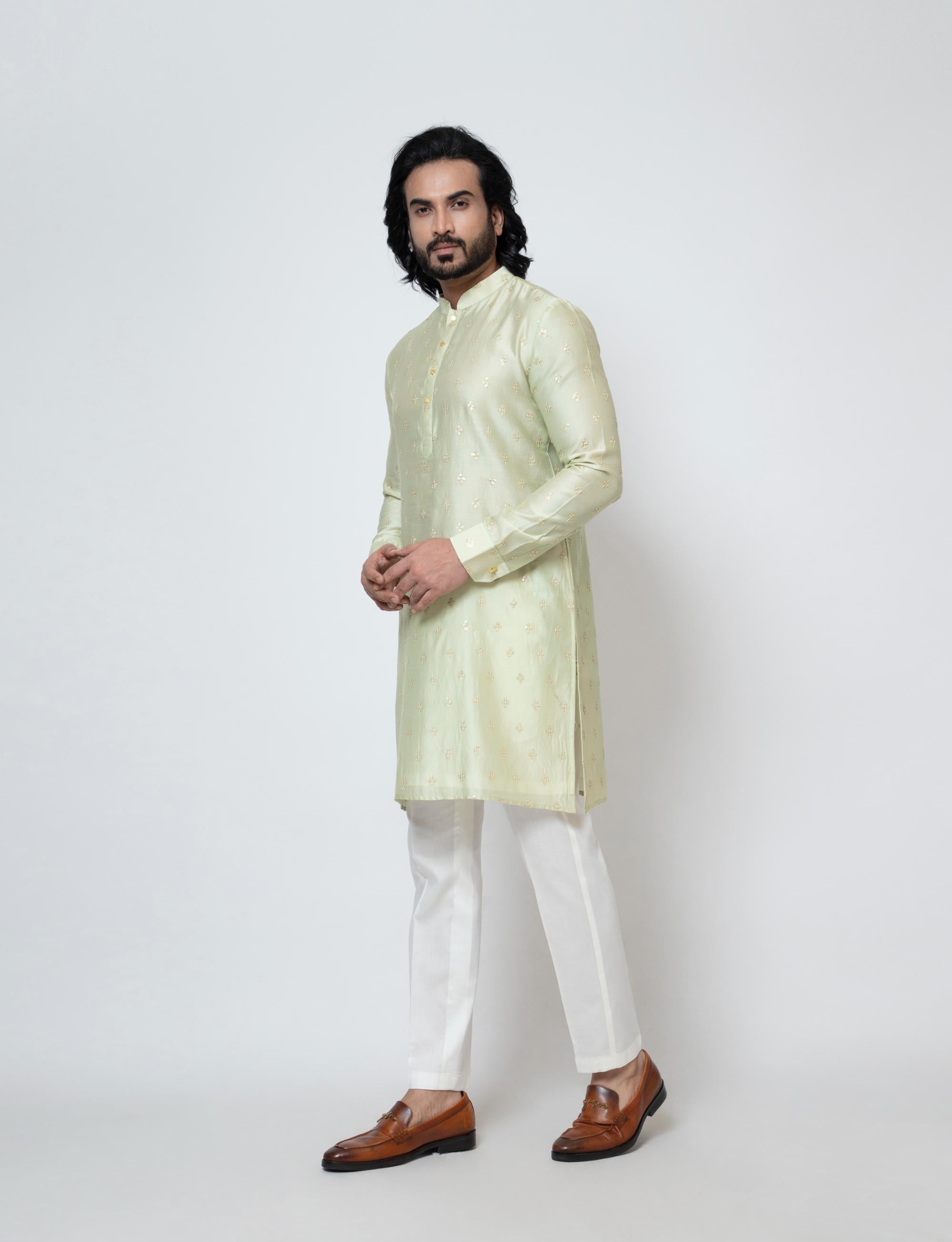 MINT BUTTERUP KURTA SET