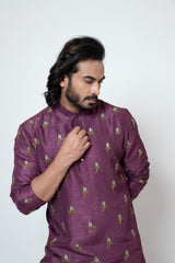 PLUM PETALS KURTA SET