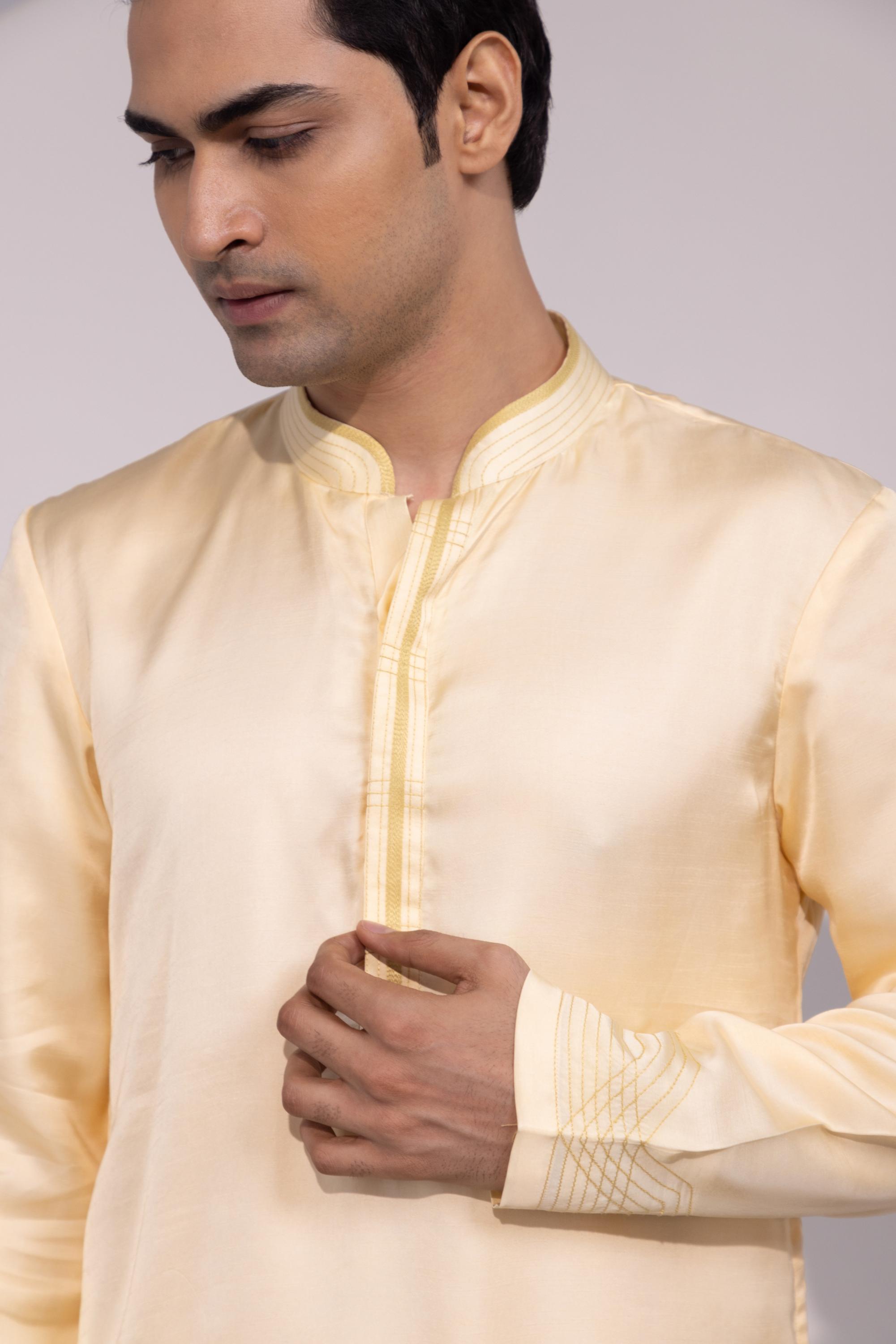 Pastel Yellow Kurta