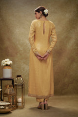 Champagne gold sequin Kurta pants set