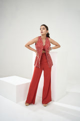 Rust Orange Blazer Set