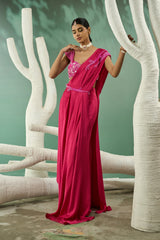 Fuschia Pink Drape Set