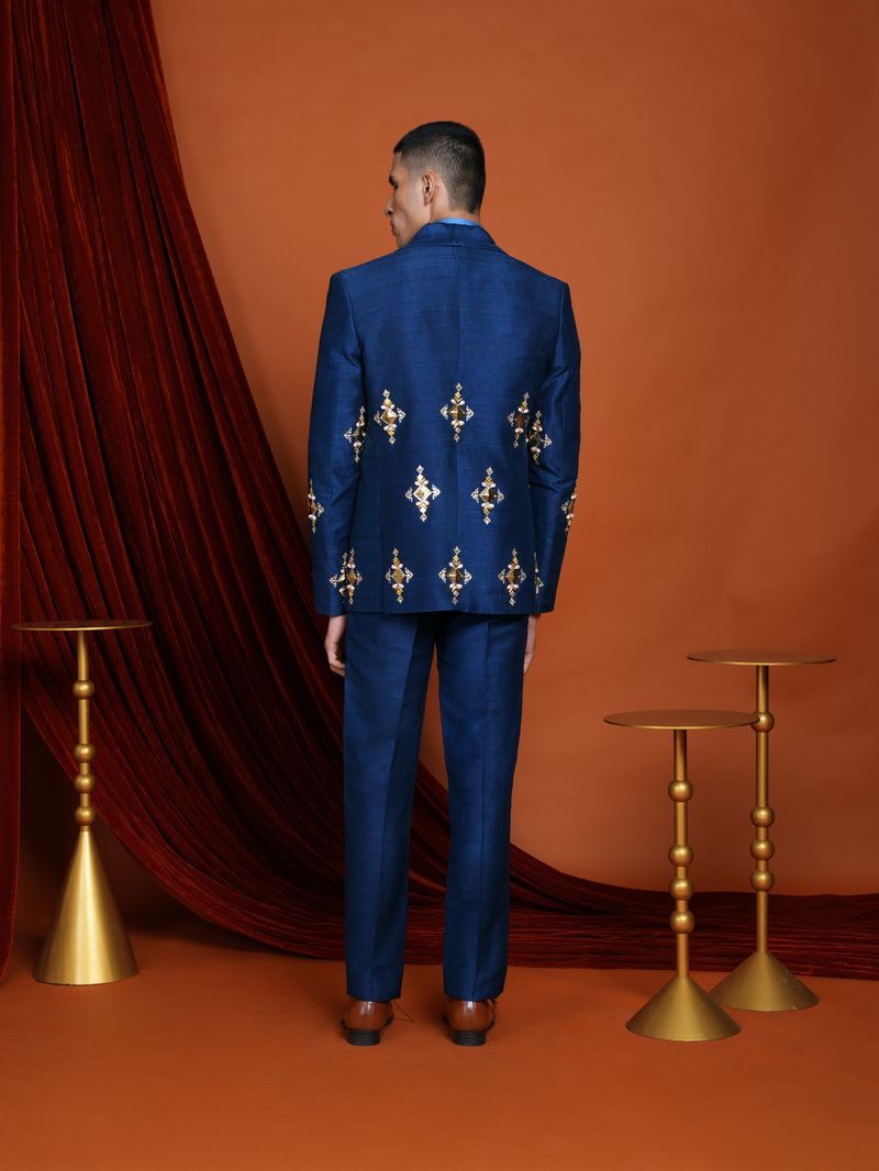 CRUZ - blue blazer set