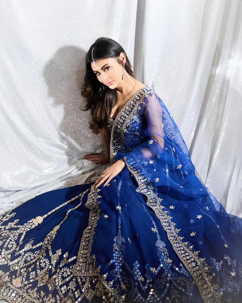 Mouni Roy in Isya Lehenga Set