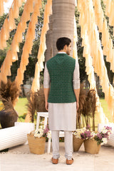 Grey churidaar set