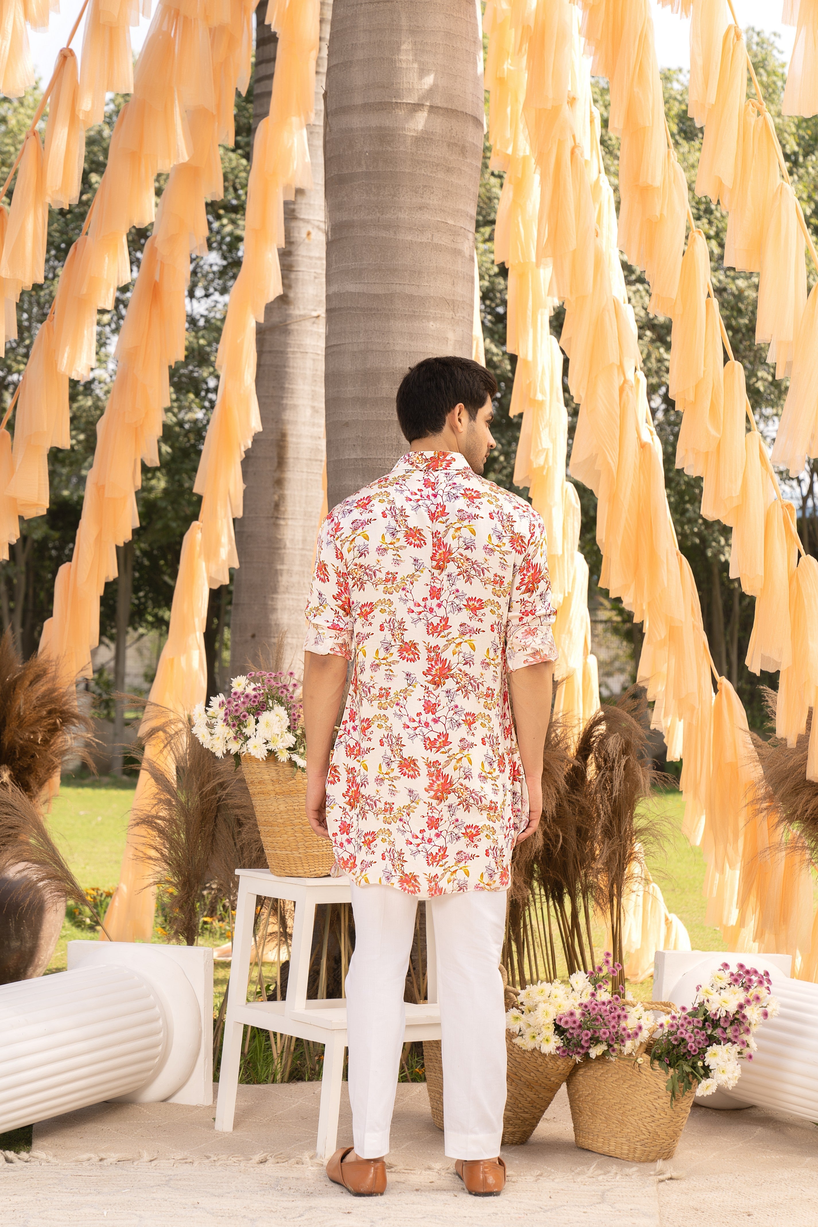 Off white kurta set