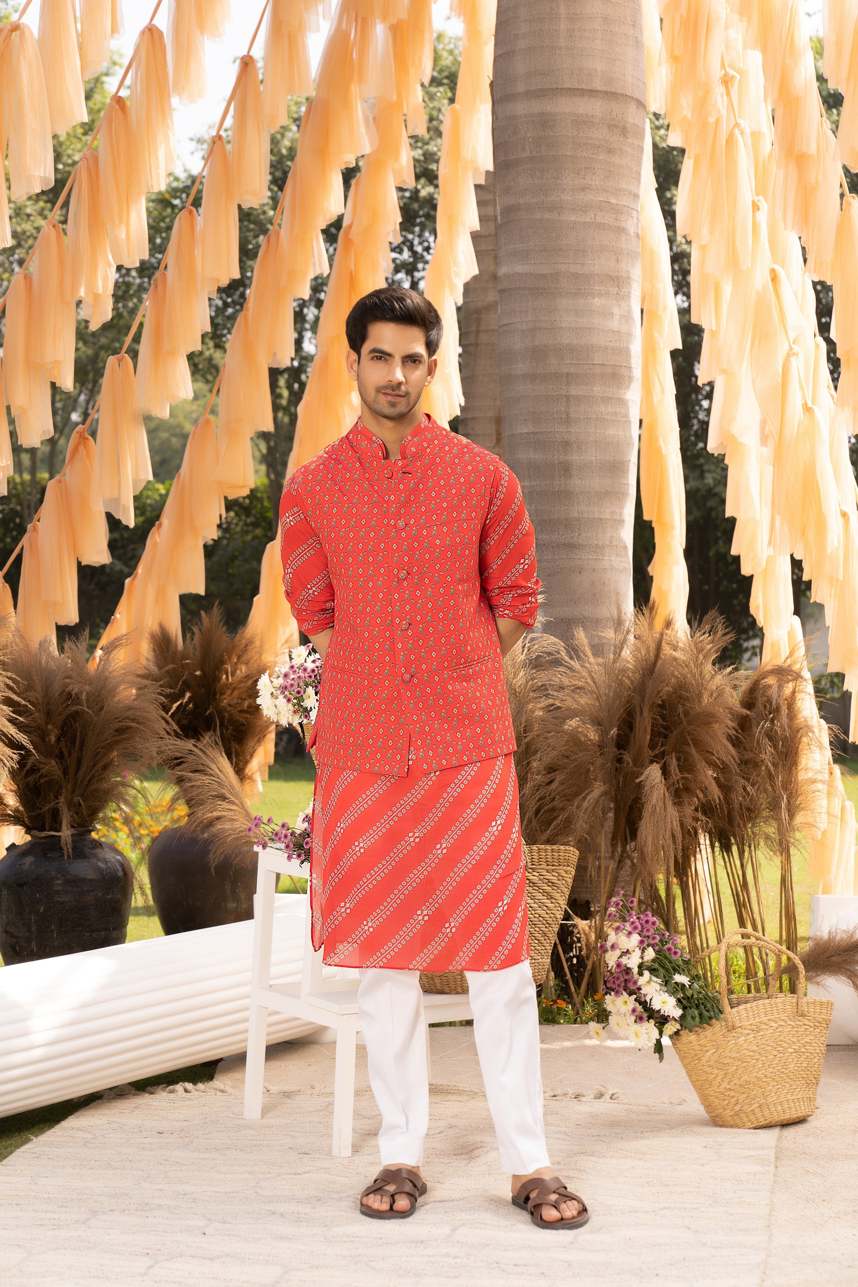 Red bootie bundi set
