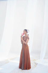 Dayamayi- Festive Draped saree blouse set