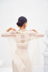 Haimavati- Draped skirt and cape set