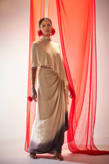 Aparajita- Draped skirt and cape set