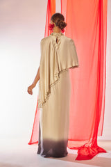 Aparajita- Draped skirt and cape set