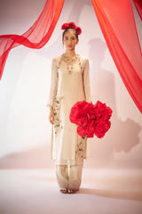 Shwetambara- Layered Kurta set