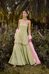 Sage Sharara Set