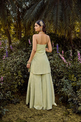 Sage Sharara Set
